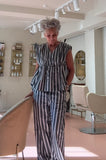 Nye notes - Cillian Pants - Black Pink Stripe