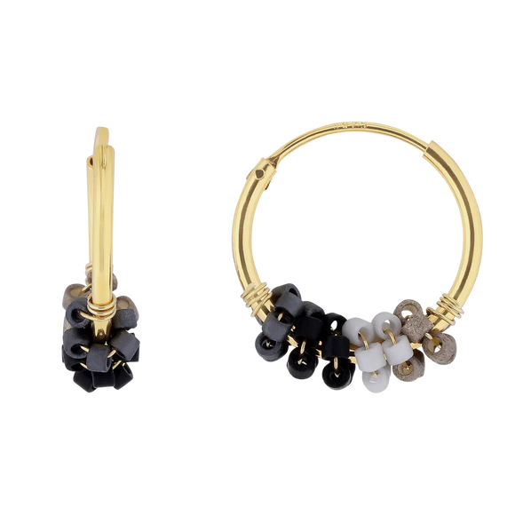 Nuni - Kiki ørering Black A1133